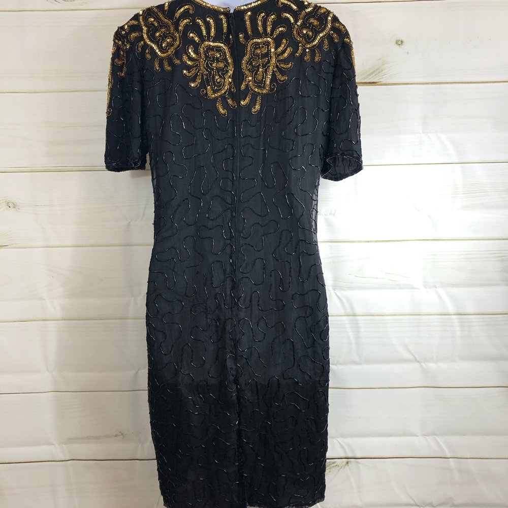 Black beaded dress - Picture 3 of 8